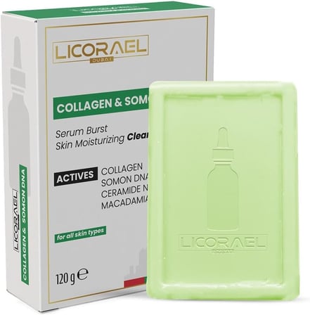 Collagen & Somon DNA Sabunu 120g – Nemlendirici Cilt Bakım Sabunu, Ceramide NP ve Macadamia Yağı İçerikli – Tüm Cilt Tipleri İçin Uygun