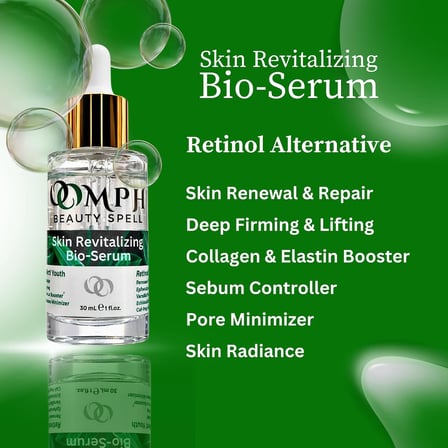 Skin Revitalizing Bio-Serum – Retinol Alternatifi Peptit Serum, Cilt Canlandırıcı,Vegan Kolajen, Deniz Biyo-Aktifleri, Niasinamid ve Hyaluronik Asit – 30 ml