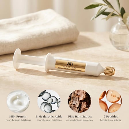 Nuborn Cell Blanc Power Ampoule & Anti Aging Serum | Korean Skin Care for Barrier Repair | Korean Glass Skin Product, Hydrating Face Serum (7ml x 5ea)