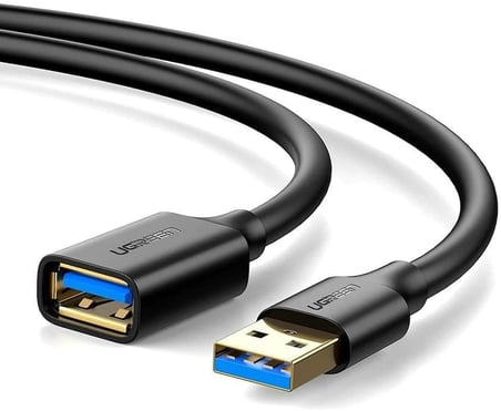 USB 3.0 Uzatma Kablosu 1.5 Metre, Siyah