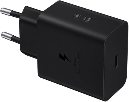 EP-T6010 Orijinal Şarj Cihazı 60 W Süper Hızlı Şarj, USB-C Bağlantı Noktası (Kablosuz), Siyah