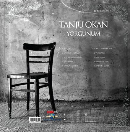 Tanju Okan Yorgunum Plak, Türk Sanat Müziği, Vinyl LP