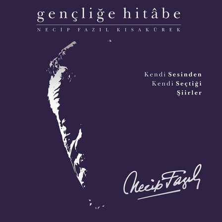 Necip Fazıl Kısakürek Gençliğe Hitabe Kendi Sesinden Şiirler Plak LP