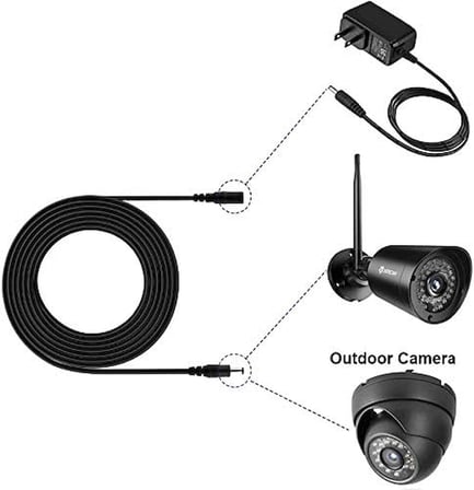 4383 Dc Adaptör Uzatma Kablosu 2 m 5.5mm x 2.1mm Dişi Erkek