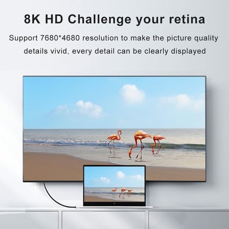 PrimeX PX-8K5 5 Metre HDMI 2.1 Kablo, 8K Ultra HD, 4K/144Hz Uyumlu, HDR10 ve eARC Destekli HDMI Kablo