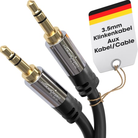 Aux ses jack kablosu 3,5mm – 1,5m – metal konnektör
