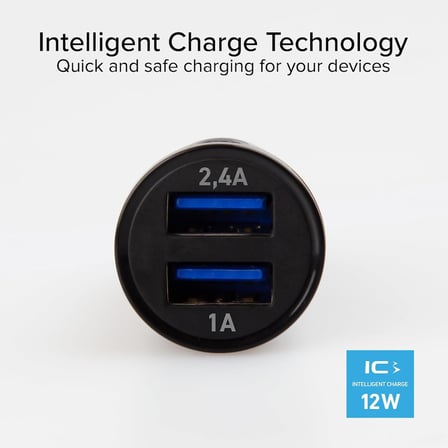 Araç Tipi Şarj Cihazı2USB/2.4A TECR2USB24AFAST