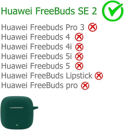 Huawei FreeBuds SE 2 ile Uyumlu Kulaklık Kılıf Darbeye Dayanıklı Silikon Yumuşak Koruyucu Toz ve Kirden Koruyan Huawei FreeBuds SE 2 ile Uyumlu (Açık Pembe)
