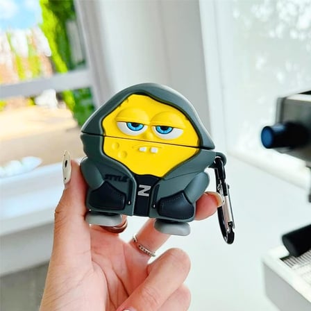 Airpods Pro 2 Nesil Uyumlu Figurlu Darbe Emici Silikon Kulaklik Kilifi (Hoodie Sb)