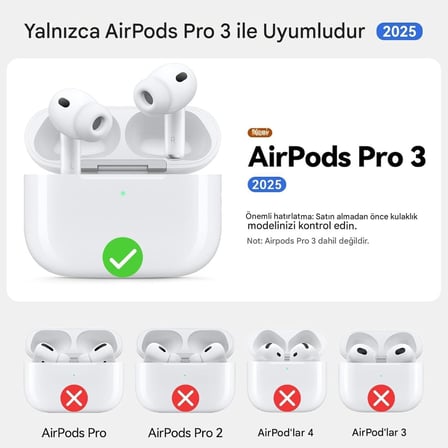 Airpods Pro 3.Nesil Ile Uyumlu Karbon Fiber Hybrid Polymer Technology Kafa Tası Tasarımlı Premium Kulaklık Kılıfı (Siyah-Siyah)