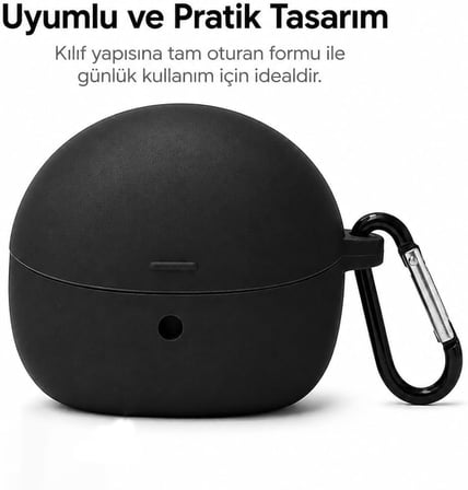 HUAWEI FreeClip 2 S ile uyumlu Kulaklık Kılıf Darbeye Dayanıklı Silikon Yumuşak Koruyucu Toz ve Kirden Koruyan HUAWEI FreeClip 2 S ile uyumlu Kulaklık Kılıfı Şeffaf