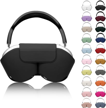 Apple Airpods Max Kilif İcin, Uyku Modlu Akilli Kilif Kapak Aksesuarlari, Pu Deri Tarafindan Uretilen Orijinal Yedek Tasima Cantasi, Airpod Pro Max Kulakliklar İcin, Siyah
