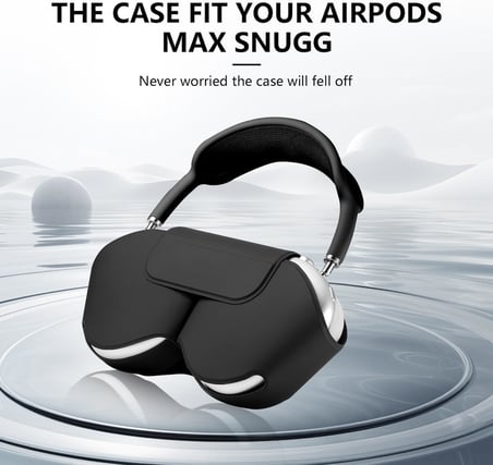 Apple Airpods Max Kilif İcin, Uyku Modlu Akilli Kilif Kapak Aksesuarlari, Pu Deri Tarafindan Uretilen Orijinal Yedek Tasima Cantasi, Airpod Pro Max Kulakliklar İcin, Siyah