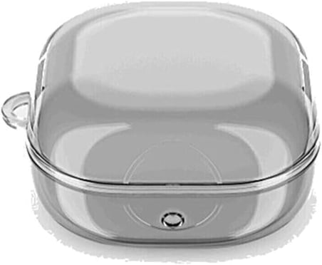​Samsung Galaxy Buds FE İle Uyumlu Renkli Silikon Kancalı Kılıf (füme)