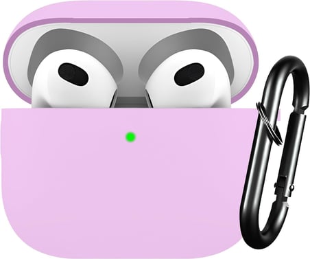Airpods 3 Lansman Silikon Kılıf (Lila)