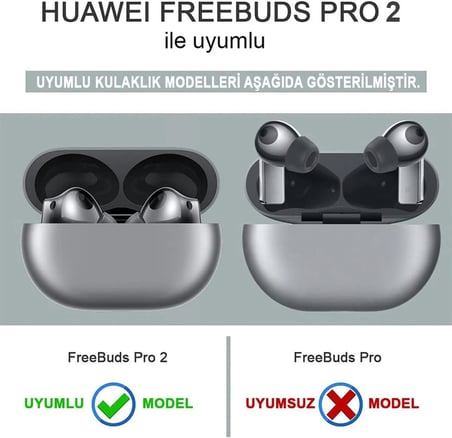 Huawei FreeBuds Pro 2 için Kılıf Cartoon Figürlü Silikon Crtn-Fgr-Sswtri [FreeBuds Pro 2 ile Uyumlu Kılıf - Siyah - Beyaz]
