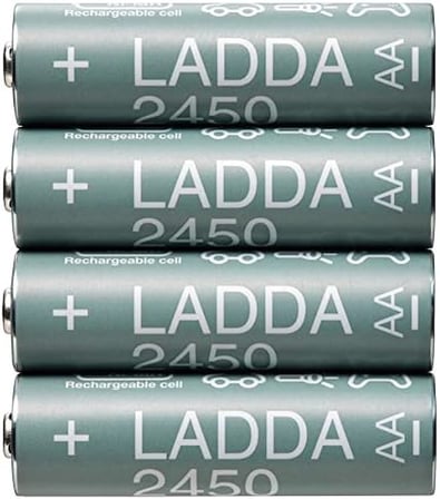 LADDA Şarj edilebilir pil, HR06 AA 1.2V 2450mAh