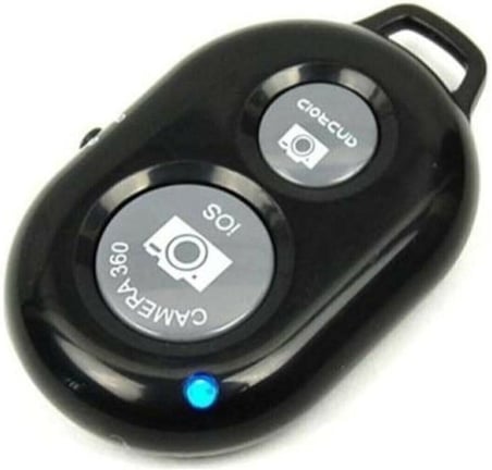 Bluetooth Uzaktan Kumanda Pilli Tüm Telefonlara Uyumlu Video Selfie Ve Fotoğraf Çekme Siyah