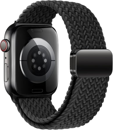 Apple Watch ile Uyumlu Metal Manyetik Tokalı Esnek ve Konforlu Örgü Kordon Kullanımı Kolay Kayış