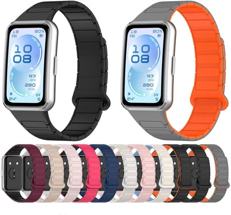 [Magnex Loop] Huawei Band 11/11 Pro ile Uyumlu Kordon 1. Sınıf Cilt Dostu Yumuşak Silikonlu Huawei Band 11 Kordonu Güçlü Kapatma Manyetik Tasarımlı Huawei Band 11 Pro Kordonu