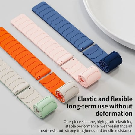 [Magnex Loop] Huawei ile Uyumlu 22mm Kordon GT7/GT7 Pro/GT6/6 Pro/Runner 2/GT5/5 Pro/GT4/GT3 46mm için 1.Sınıf Silikon GT7 Pro Kordonu Güçlü Manyetik Tasarımlı GT7 46mm Kordon