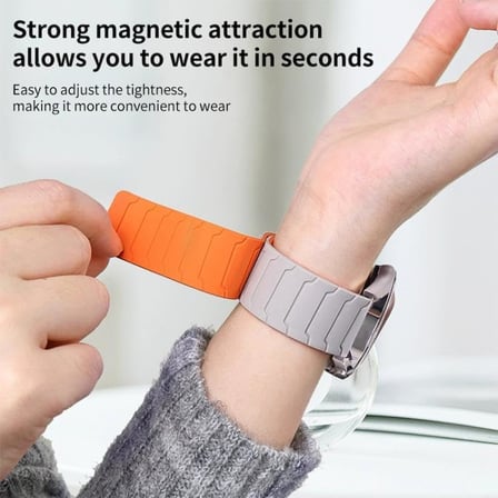 [Magnex Loop] Huawei ile Uyumlu 22mm Kordon GT7/GT7 Pro/GT6/6 Pro/Runner 2/GT5/5 Pro/GT4/GT3 46mm için 1.Sınıf Silikon GT7 Pro Kordonu Güçlü Manyetik Tasarımlı GT7 46mm Kordon