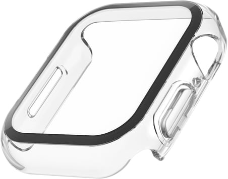 Apple Watch ile Uyumlu Kasa Koruyucu Kılıf, 360° Tam Koruma, Ekran Koruyuculu Klasik Tasarım, Series 10/11 42mm / 46mm, 45mm, 44mm, 41mm, 40mm, 38mm (Şeffaf, 40mm)