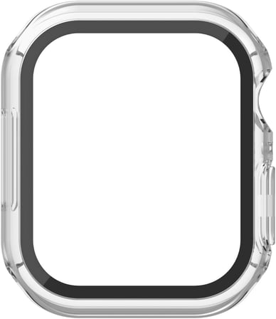 Apple Watch ile Uyumlu Kasa Koruyucu Kılıf, 360° Tam Koruma, Ekran Koruyuculu Klasik Tasarım, Series 10/11 42mm / 46mm, 45mm, 44mm, 41mm, 40mm, 38mm (Şeffaf, 40mm)
