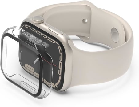 Apple Watch ile Uyumlu Kasa Koruyucu Kılıf, 360° Tam Koruma, Ekran Koruyuculu Klasik Tasarım, Series 10/11 42mm / 46mm, 45mm, 44mm, 41mm, 40mm, 38mm (Şeffaf, 40mm)