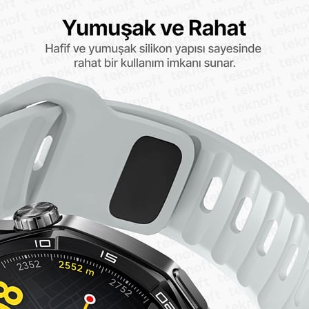 22mm ile Uyumlu Saatler için Rugged Model 46mm Silikon Kordon HUAWEI Watch (GT7 Pro/GT7/GT6 Pro/GT6/GT5 Pro/GT5/GT4/Watch 4 Pro/GT3/GT3 Pro/GT2/GT2 Pro)