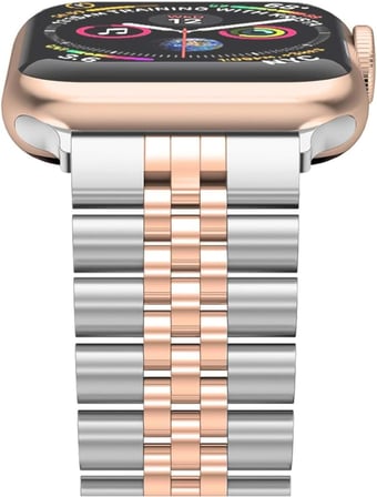 Apple Watch Uyumlu Jubilee Çelik Kordon - 49/46/45/44/42/41/40/38mm Uyumlu - Apple Watch SE 3/2/1 & Watch Ultra 3/2/1 & Series 11-1