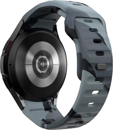 Samsung Galaxy Watch 7/6/5/4/FE Serisi (40mm/44mm), Watch 6/4 Classic (47mm/43mm/42mm) ve Samsung Watch 5 Pro (45mm) İçin Yumuşak ve Konforlu Rugged 20mm Silikon Kordon