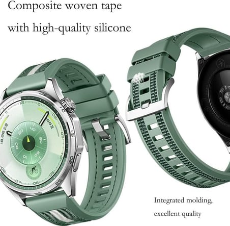 Huawei ile Uyumlu Composite Loop 22mm Kordon GT6/GT6 Pro/GT5/GT5 Pro/GT4/GT3/GT3 Pro/GT2/GT2 Pro 46mm için Naylon Örgülü GT6 Pro Kordon Yumuşak ve Rahat GT6 Kordonu (Siyah)