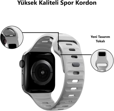 Watch 45mm 44mm 42mm 49mm Uyumlu Kordon Hora Renkli Kopma Karşıtı Kordon Spor Rahatsız Etmeyen Apple Watch Ultra 2/1 9 8 SE 7 6 5 4 3 2 1 Uyumlu Kordon