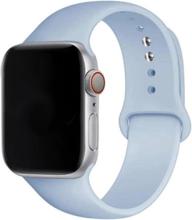 Apple Watch ile Uyumlu Kordon 2 3 4 5 6 Se 42 Mm 44 Mm Spor Silikon Kordon 38-lavendery Gray