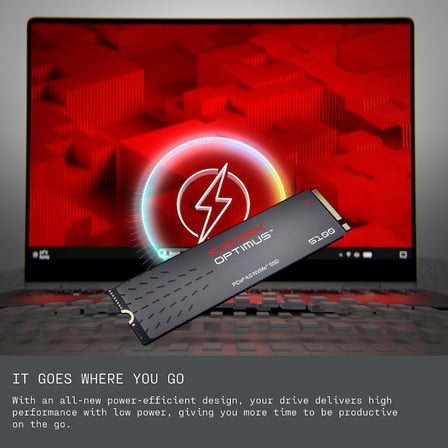 500GB Optimus 5100 NVMe SSD - PCIe 4.0 x4, M.2 2280, 6.600 MB/s'ye Kadar Okuma Hızı - SDSP51500GAN