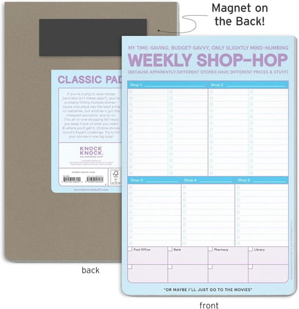 Weekly Shop-Hop Pad with Magnet