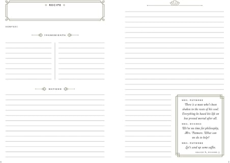 Official Downton Abbey Mrs. Patmore's Recipe Journal