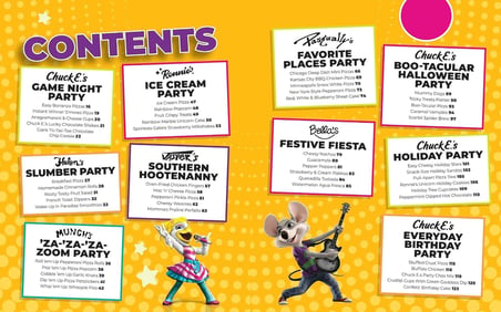 Chuck E. Cheese and Friends Party Cookbook