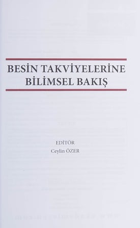 Besin Takviyelerine Bilimsel Bakış