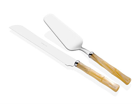 Rivadossi Bamboo Kemik Pasta Servis Seti 2 li  
