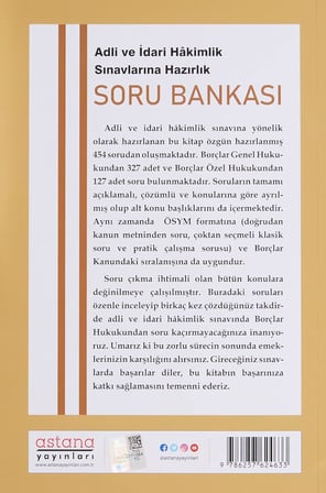 Borçlar Hukuku - Adli ve İdari Hakimlik Sınavı Soru Bankası