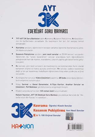 Katyon AYT 3K Edebiyat Soru Bankası