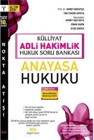 Külliyat Adli Hakimlik Hukuk Soru Bankası: Anayasa Hukuku