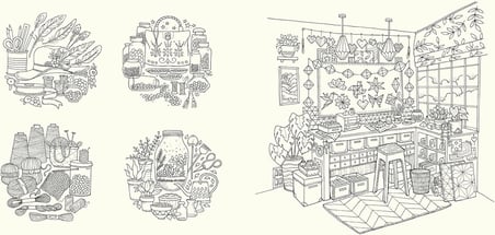 Rooms of Wonder: Step Inside this Magical Colouring Book