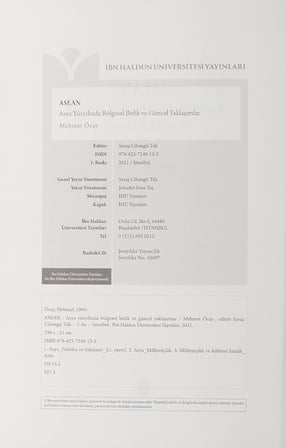 ASEAN - Asya Yüzyılında Bölgesel Birlik ve Güncel Yaklaşımlar