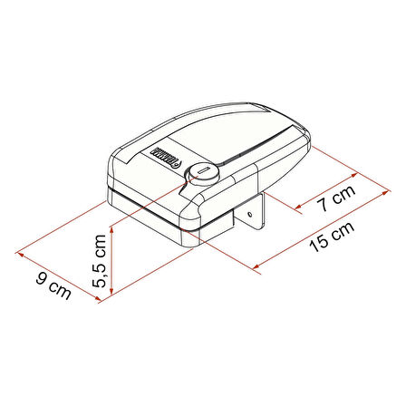 Fiamma Safe Door Frame Siyah Karavan Kapı Kilidi