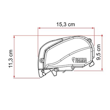 Fiamma F80s 3.20 x 2.50 Beyaz Çatı Tipi Tente