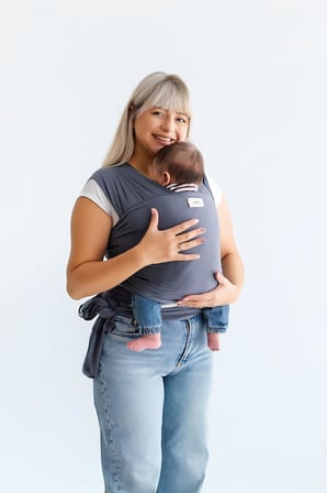 Pamuklu Esnek Wrap Sling- Bebek Taşıma Şalı-Bebeklere Uygun Premium Kumaş