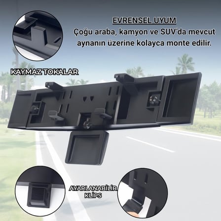 Dışbükey Geniş Açılı Araç Dikiz Aynası Ayarlanabilir Kör Nokta Aynası Araç İçi Kontrol Aynası